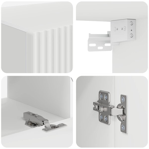 VidaXL 2 pcs Fehér