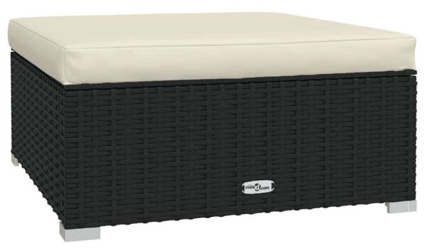 VidaXL Kerti Ülőgarnitúra - 4 részes - Fekete Polyrattan