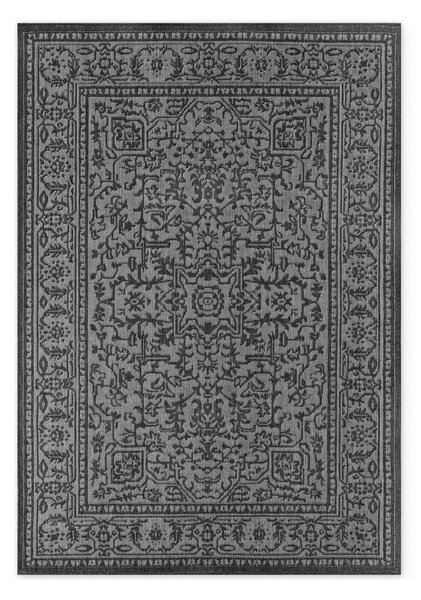 Fekete-fehér kültéri-beltéri szőnyeg 200x290 cm Duet Kona – NORTHRUGS