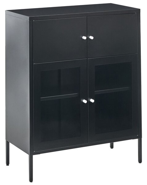 Vitrin ESHOLT Fém 80 cm Fekete