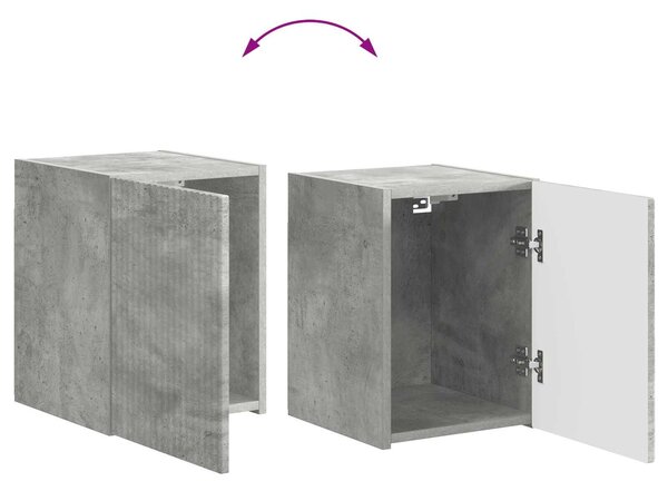 VidaXL 3 pcs Beton Szürke