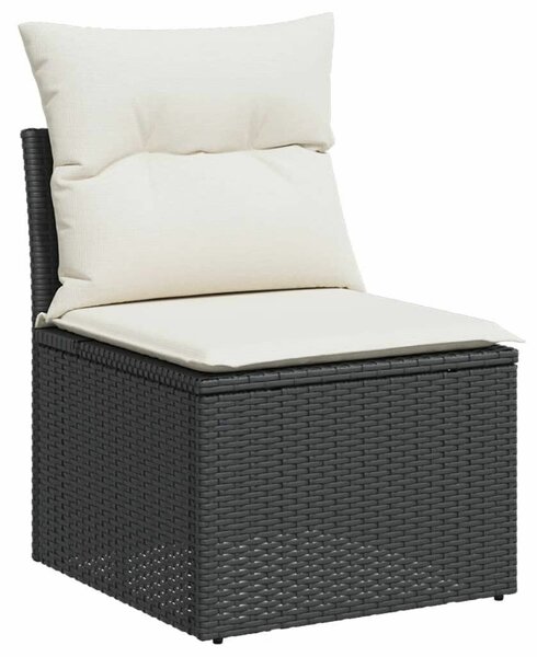 VidaXL Polyrattan Kerti Ülőgarnitúra - 10 részes - Fekete