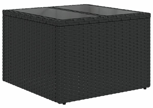 VidaXL Polyrattan Kerti Ülőgarnitúra - 10 részes - Fekete