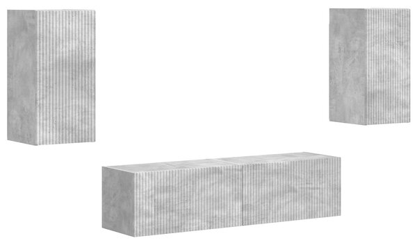 VidaXL 2 pcs Beton Szürke