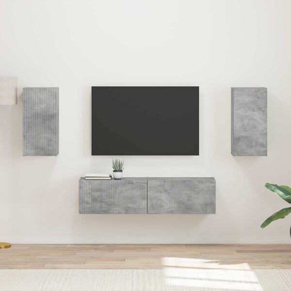 VidaXL 2 pcs Beton Szürke
