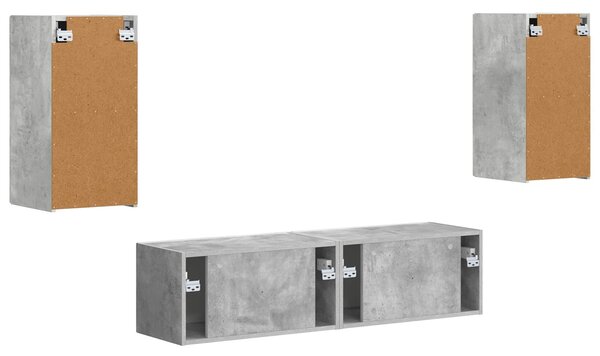 VidaXL 2 pcs Beton Szürke