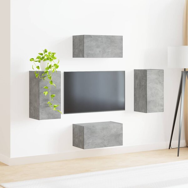 VidaXL 2 pcs Beton Szürke