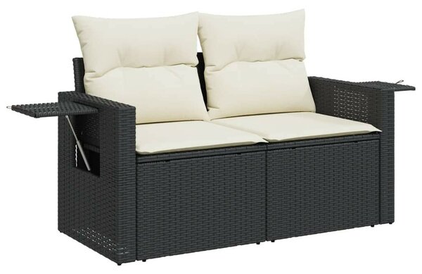 VidaXL Polyrattan Kerti Ülőgarnitúra - 13 részes - Fekete