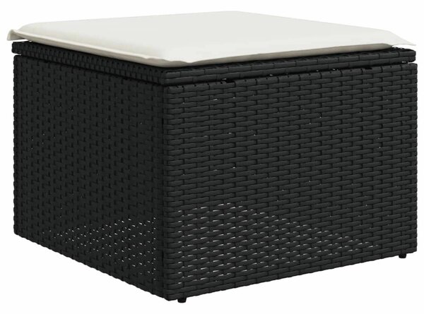VidaXL Polyrattan Kerti Ülőgarnitúra - 13 részes - Fekete