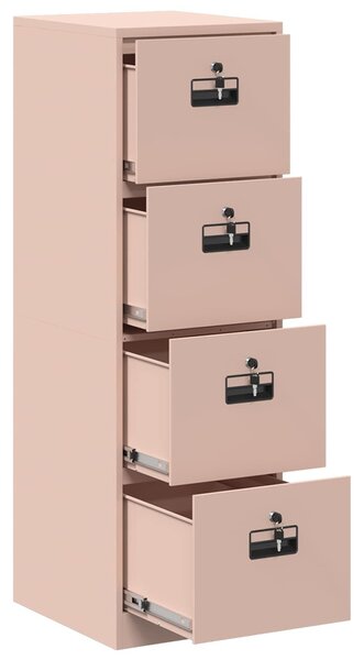 VidaXL Irattároló Szekrény fiókkal 2 pcs Rózsaszín 44 x 50 x 106.5 cm