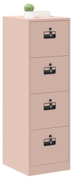 VidaXL Irattároló Szekrény fiókkal 2 pcs Rózsaszín 44 x 50 x 106.5 cm
