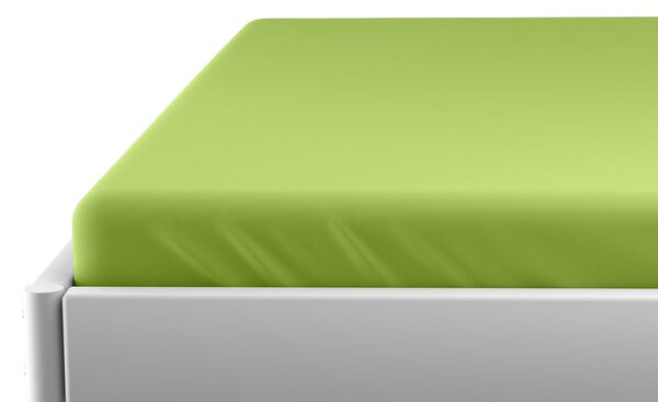 Jersey gyerek lepedő 60x120 cm zöld