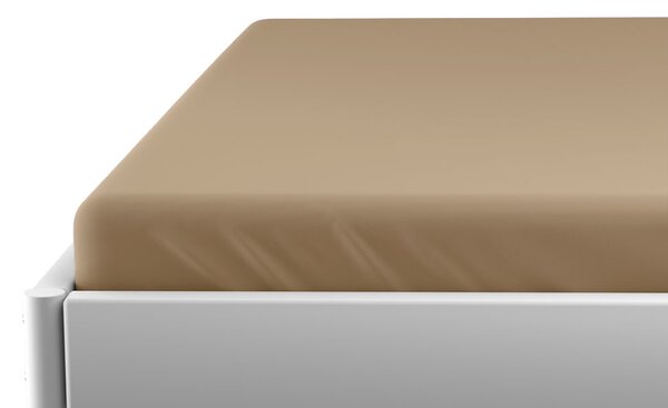 Jersey bézs lepedő kiságyba 60x120 cm