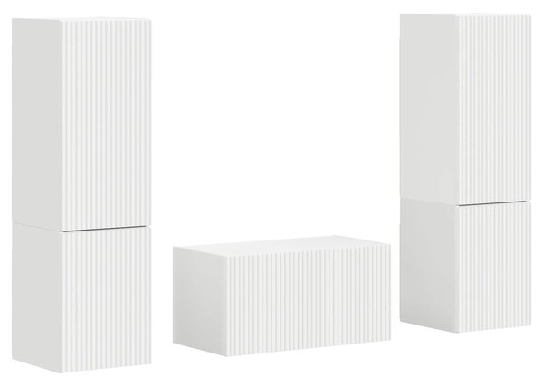 VidaXL TV szekrény garnitúra 5 pcs Fehér Faanyag