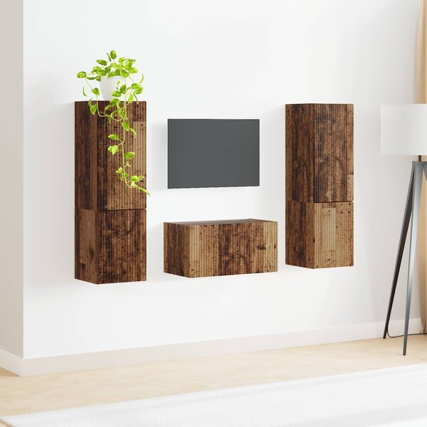 VidaXL 3 pcs Öreg fa