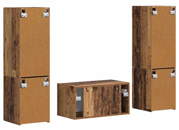 VidaXL 3 pcs Öreg fa