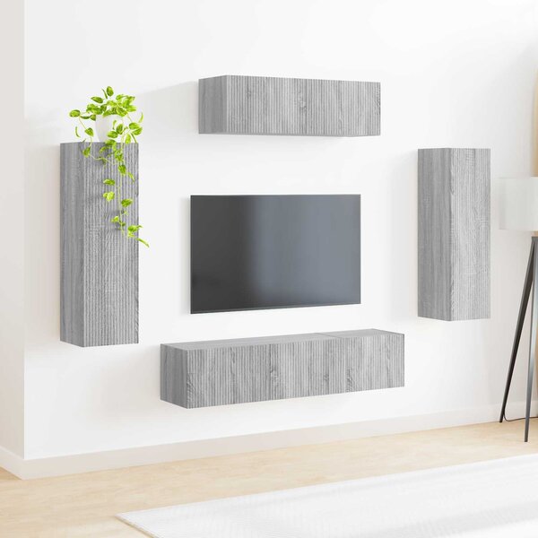 VidaXL TV szekrény 5 pcs Szürke Sonoma