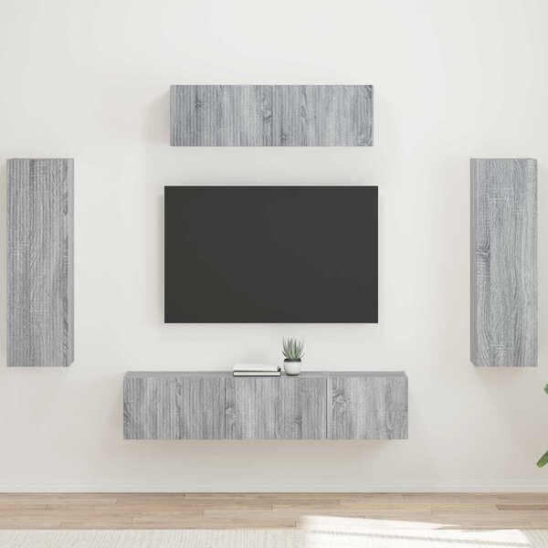 VidaXL TV szekrény 5 pcs Szürke Sonoma