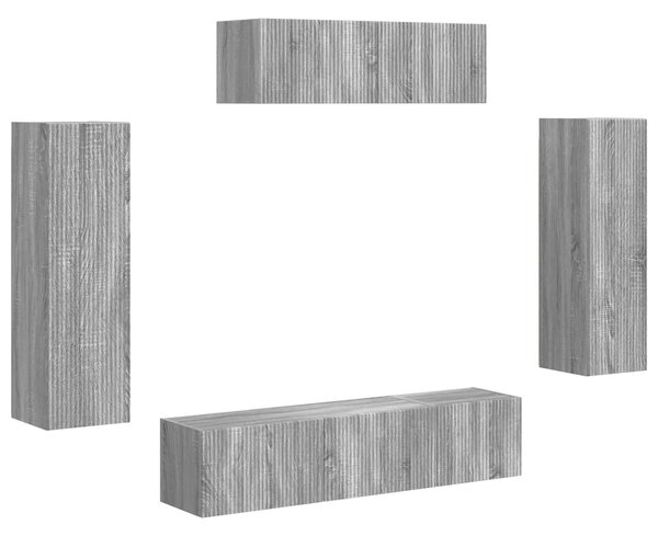VidaXL TV szekrény 5 pcs Szürke Sonoma