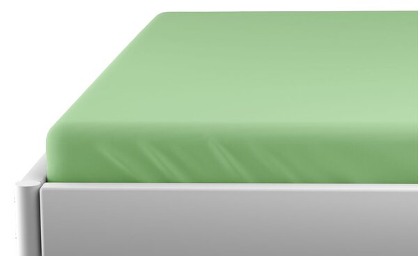JERSEY zöld vízhatlan lepedő 70x140 cm
