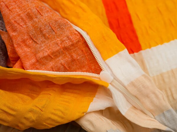 Renforcé pamutból készült krepp ágynemű ORANGE KUBE színes Ágyneműhuzat mérete: 70 x 90 cm | 140 x 200 cm