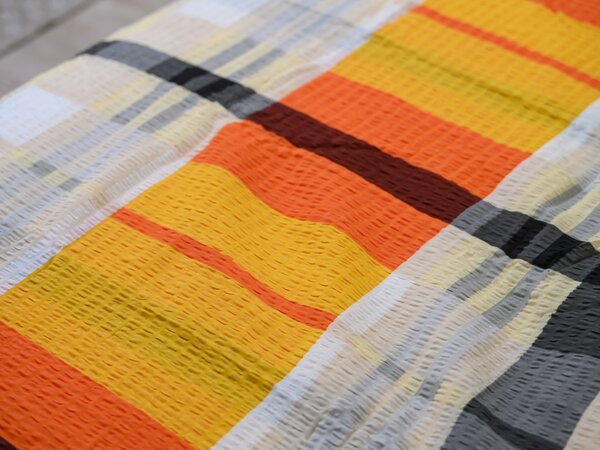 Renforcé pamutból készült krepp ágynemű ORANGE KUBE színes Ágyneműhuzat mérete: 70 x 90 cm | 140 x 200 cm