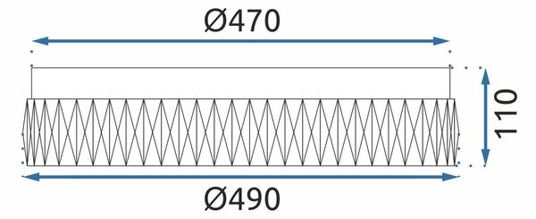 Kristály Mennyezeti Lámpa APP1721-C 50 cm Arany