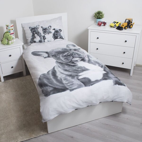 Jerry Fabrics Bulldog ágyneműhuzat - 140 x 200 cm / 70 x 90 cm