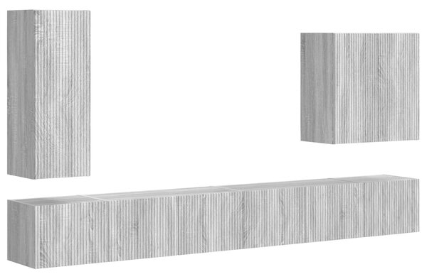 VidaXL 6 pcs Szürke Sonoma