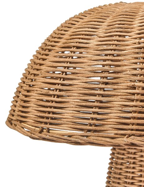 Asztali lámpa Gomba ALERO Rattan Természetes