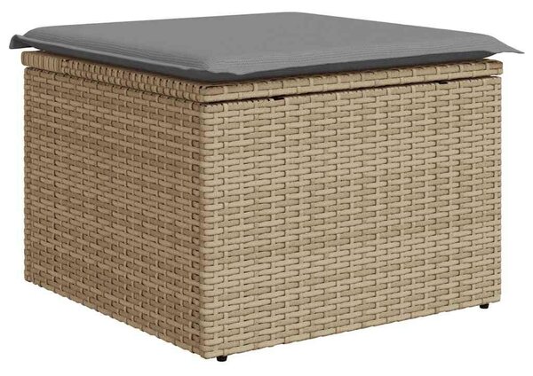VidaXL Polyrattan Kerti Ülőgarnitúra - 9 részes - Bézs