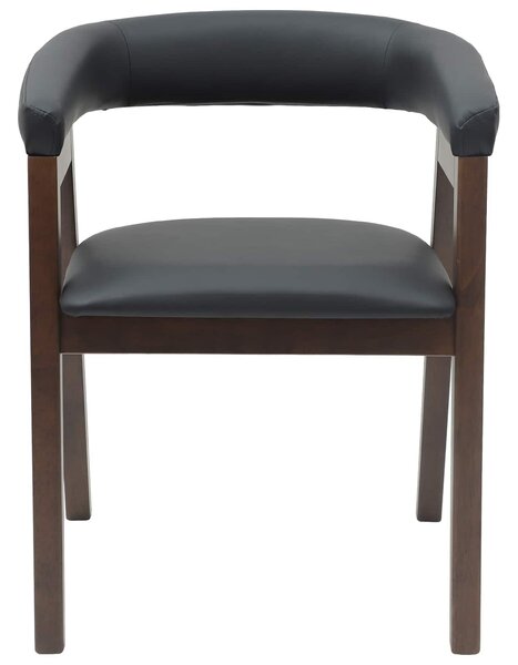 VidaXL Étkező Székek 2 pcs Világos Barna 54 x 57 x 73 cm Tömör Gumi Fa