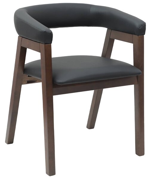 VidaXL Étkező Székek 2 pcs Világos Barna 54 x 57 x 73 cm Tömör Gumi Fa