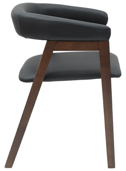VidaXL Étkező Székek 2 pcs Világos Barna 54 x 57 x 73 cm Tömör Gumi Fa