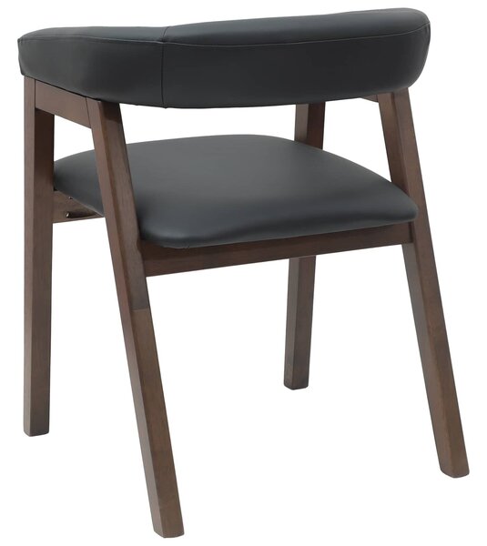 VidaXL Étkező Székek 2 pcs Világos Barna 54 x 57 x 73 cm Tömör Gumi Fa