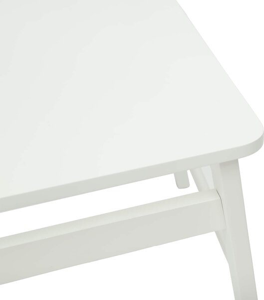 VidaXL Étkezőszék 2 pcs Fehér 43 x 44,5 x 77 cm Tömör Gumi Fa