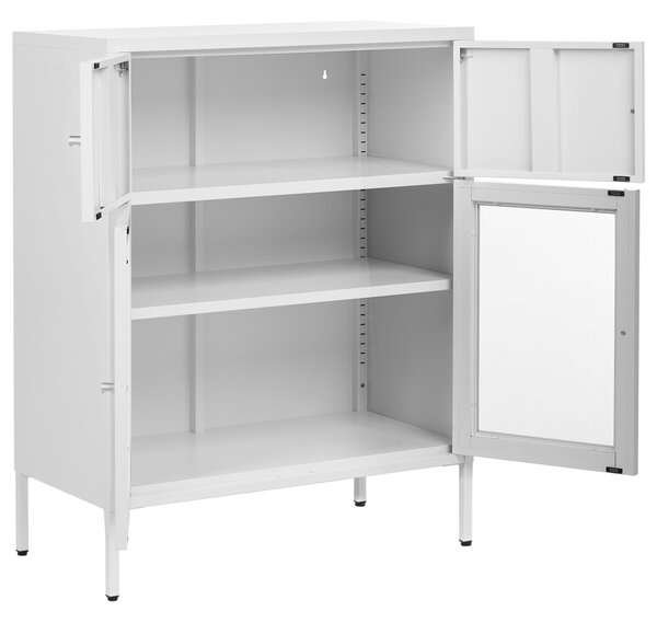 Vitrin ESHOLT Fém 80 cm Fehér