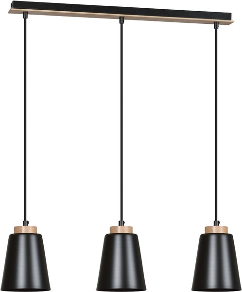 Emibig modern skandináv függeszték bolero fekete emi442/3