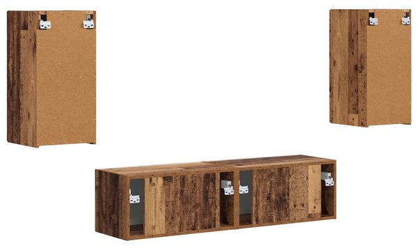 VidaXL 2 pcs Öreg fa