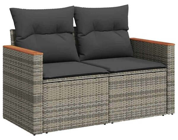 VidaXL Polyrattan Kerti Ülőgarnitúra - 5 részes - Szürke