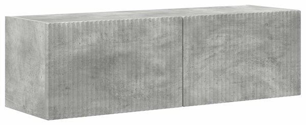 VidaXL TV szekrény garnitúra 3 pcs Beton Szürke Faanyag
