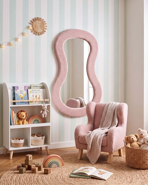 Falitükör PLANCHEZ 70 cm 112 cm Buklé Rózsaszín