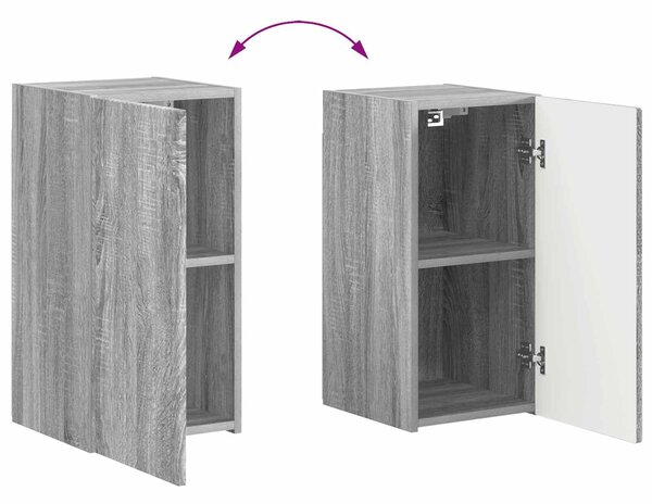 VidaXL TV szekrény garnitúra 4 pcs Szürke Sonoma Faanyag