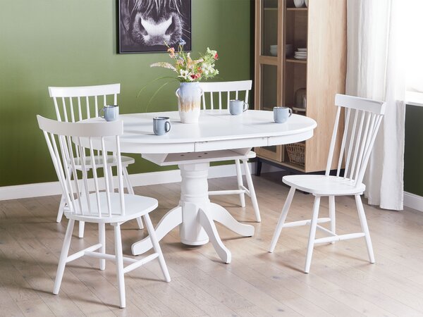 Kihúzható étkezőasztal AKRON Fehér 106/150 cm 106 cm
