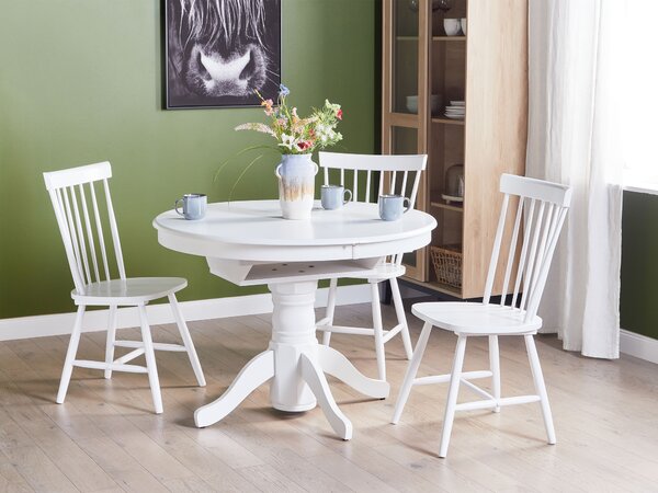 Kihúzható étkezőasztal AKRON Fehér 106/150 cm 106 cm