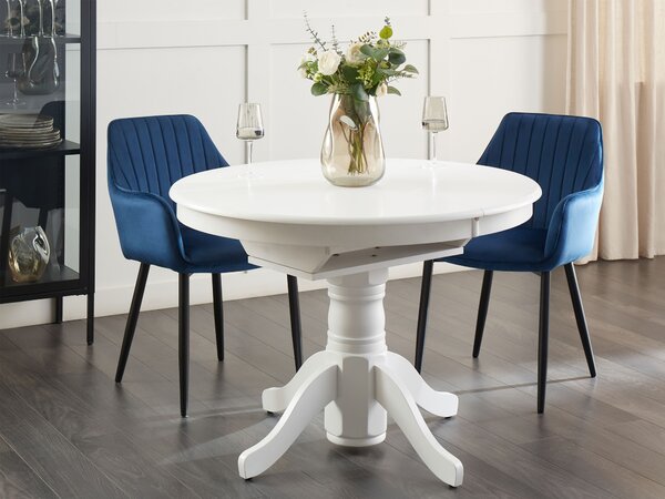 Kihúzható étkezőasztal AKRON Fehér 106/150 cm 106 cm