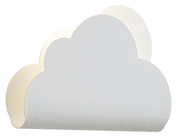 Gyerekszobai fali lámpa fehér felhő napocskával - Cloudy
