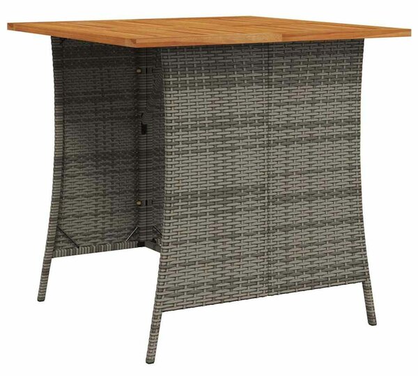 VidaXL 6 részes szürke polyrattan kerti ülőgarnitúra párnákkal L-alakú