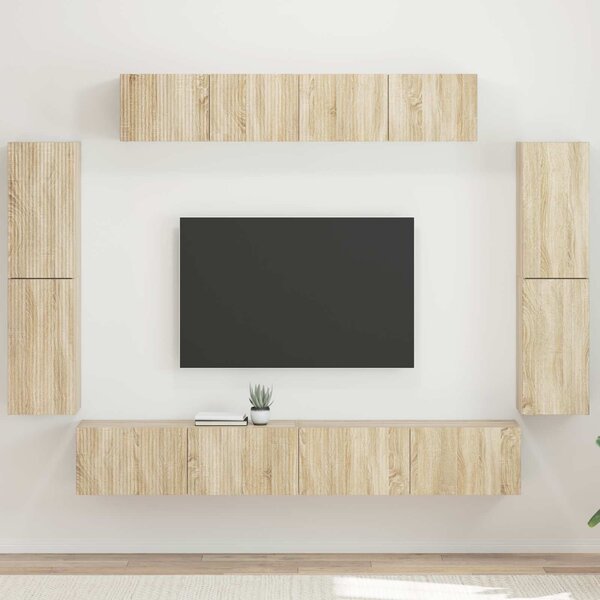 VidaXL TV szekrény 8 pcs Sonoma tölgy