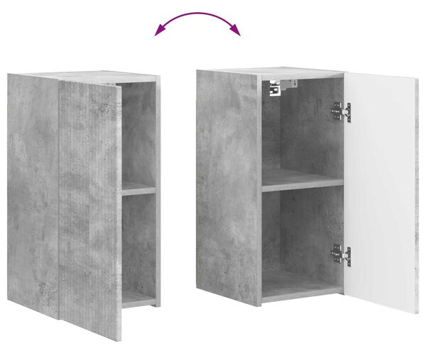 VidaXL TV szekrény 8 pcs Beton Szürke